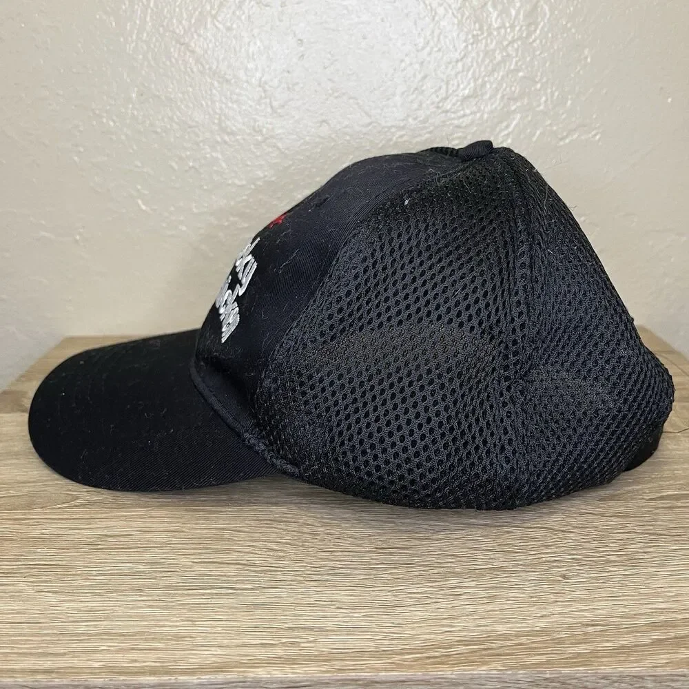 KFC Kentucky Fried Chicken Employee Hat Cap Snap Back Black Embroidered Adult
